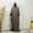 Brown, variant on Hvot&aat Women's Muslim Prayer Dress Solid Color Batwing Long Sleeve Casual Middle East Arabian One-Piece Robe with Hijab