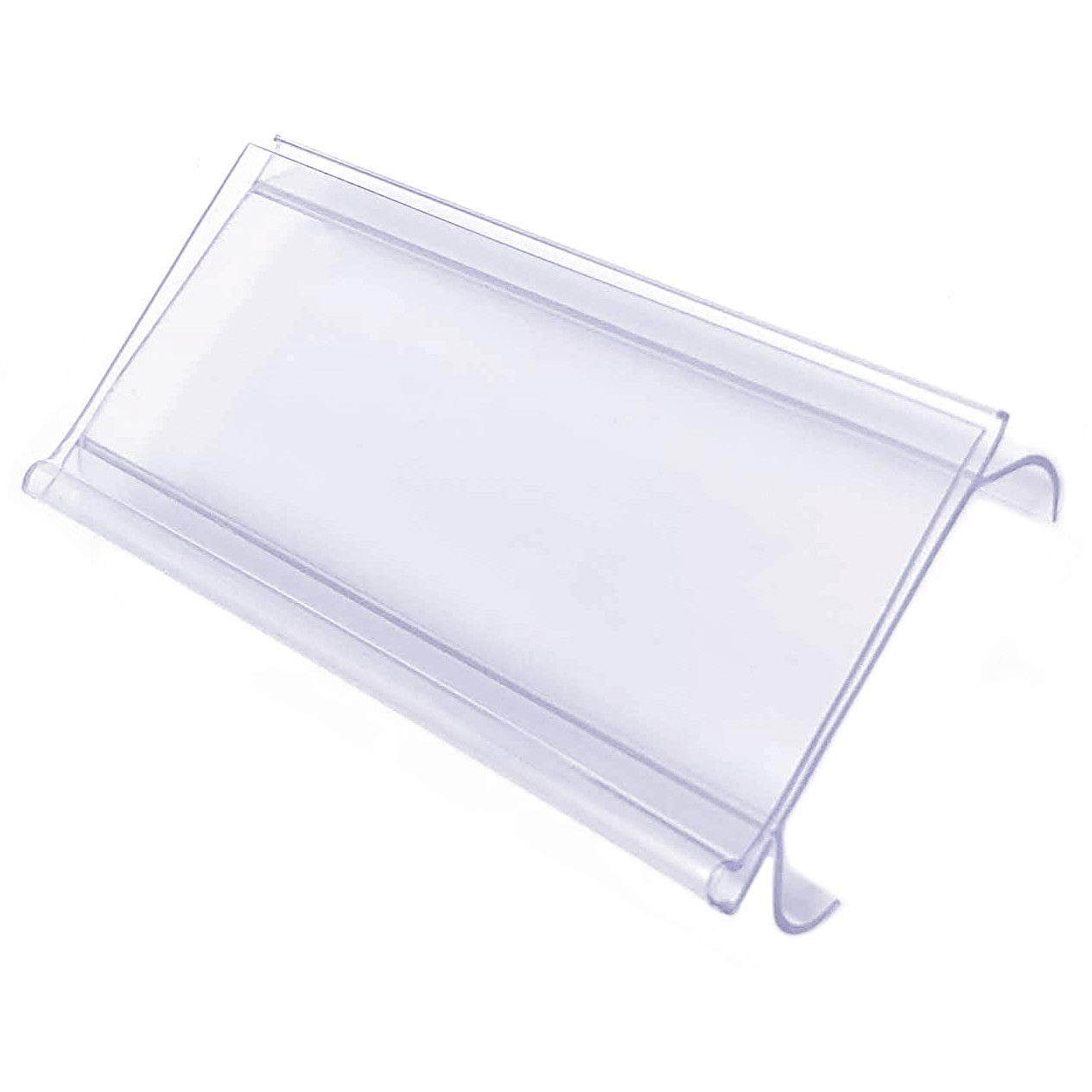 30 PCS Clear Plastic Label Holders for Wire Shelf Retail Price Label 