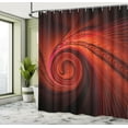 thumbnail image 5 of Ambesonne Spires Shower Curtain, Surreal Waves Spiral Art, 69"Wx70"L, Red, 5 of 5