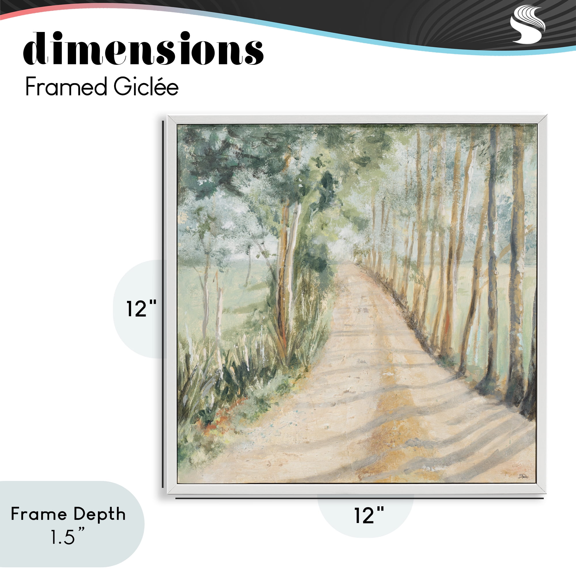 Stupell Industries Camino A Casa Pathway White Framed Giclee Art, design by Patricia Pinto