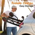 thumbnail image 6 of Pyle Compact Adjustable Folding Hand Truck Dolly Platform Multi Cart, Black, 6 of 9