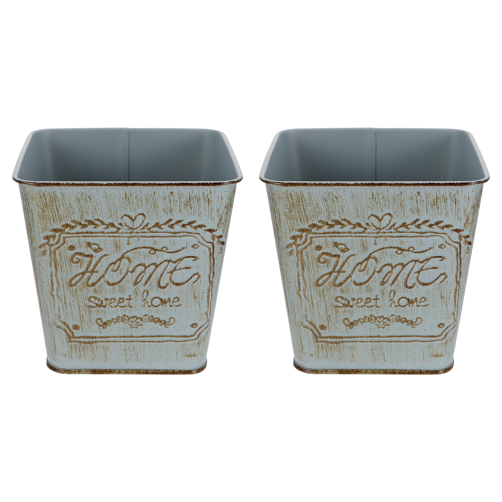 Homemaxs 2pcs Delicate Flower Bucket Gardening Flowerpot Practical