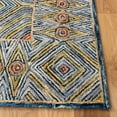 thumbnail image 3 of SAFAVIEH Micro-Loop Aleah Medallion Area Rug, Green/Blue, 5' x 5' Square, 3 of 10