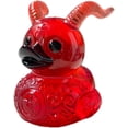 thumbnail image 1 of Pato de goma duro satánico rojo gótico XINYU figuras coleccionables de resina punk gótica de Halloween, 1 of 3