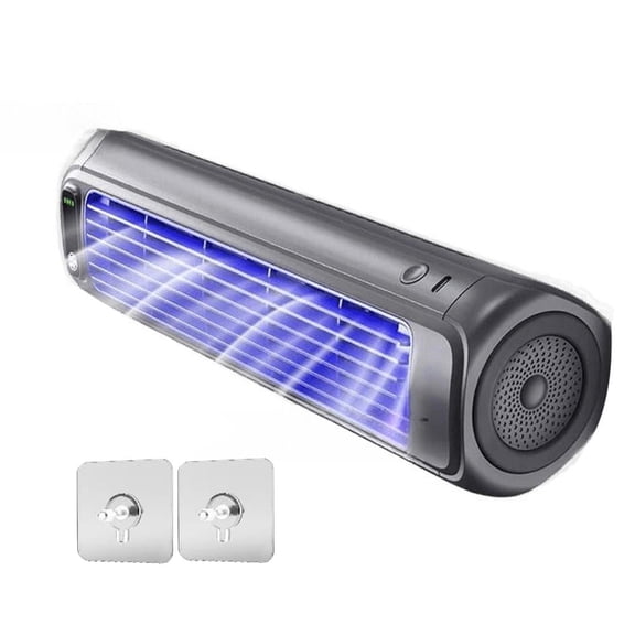 Wall Mount Fan Bladeless Small Desk Fan Quiet Portable Air Circulator for Bedroom Kitchen RV