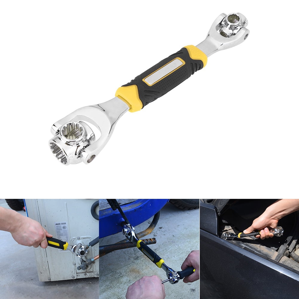 48-In-1 Hi-Spec Wrench 360° Adjustable Universal Multi Socket Wrench Hand Tools 12~19mm Spanner 48 in 1 2PCS 48-In-1 Hi-Spec Wrench 360° Adjustable Universal Multi Socket Wrench Hand Tools 12~19mm Spanner 48 in 1 2PCS