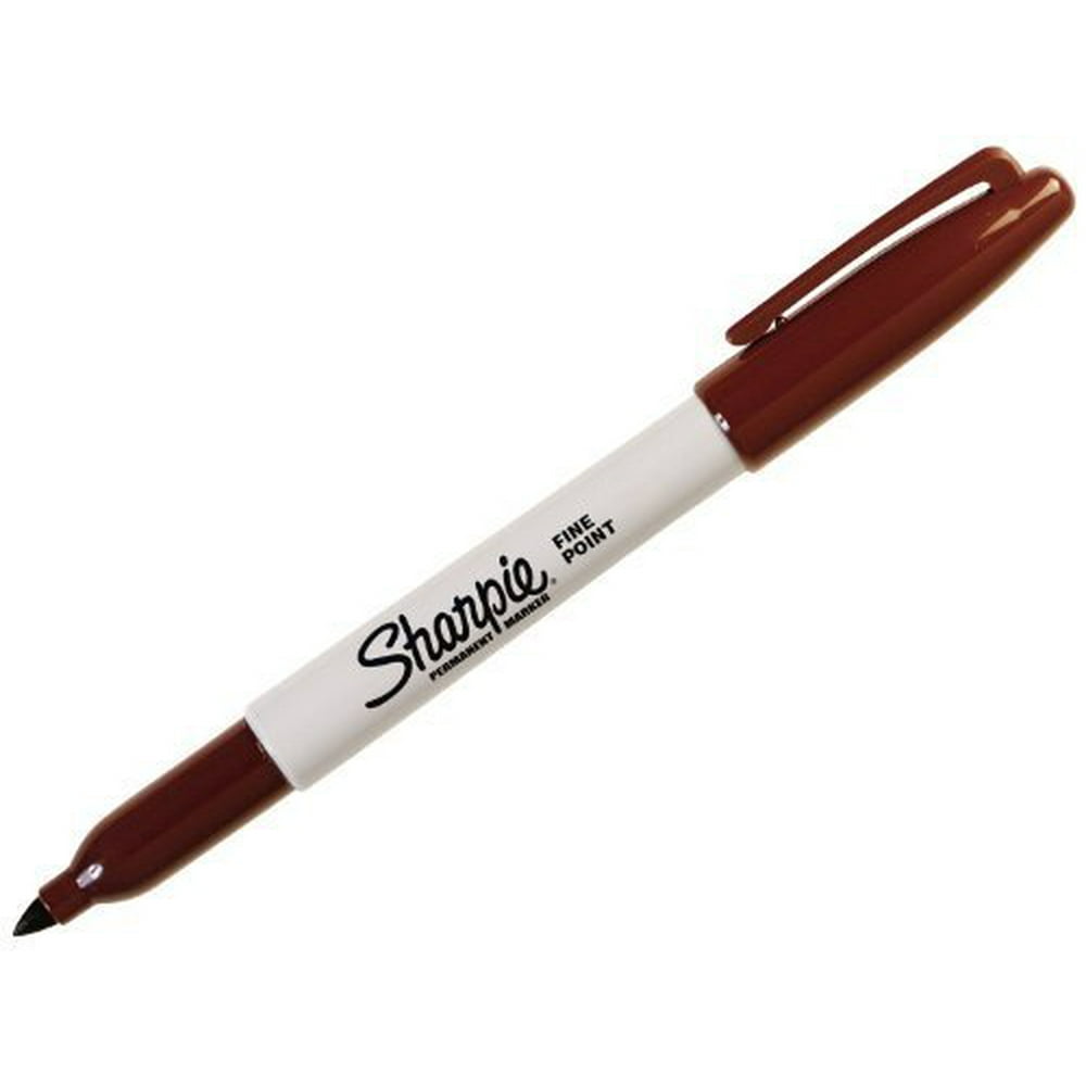 Sanford Sharpie Fine Point Permanent Brown Ink Marker (30037) (4-Pack ...