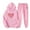 44-Pink, variant on Aoochasliy Womens Pants Plus Size 2PCS Long Sleeve Pullover Hoodies Sweatshirt and Sweatpants Fall Winter Suit