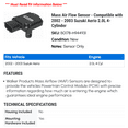 thumbnail image 2 of Mass Air Flow Sensor - Compatible with 2002 - 2003 Suzuki Aerio 2.0L 4-Cylinder, 2 of 2