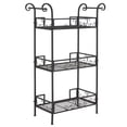 thumbnail image 6 of Safavieh Noreen Outdoor Iron 3 Tier Shelf, Black, 6 of 13