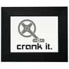 Crank It Cycling Bicycle Enthusiast Framed Print Poster Wall or Desk Mount Options