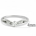 thumbnail image 2 of Luxe Jewelry Designs Stainless Steel Pave Women's Ring with Round AAA Grade CZ - Size 7 (Pack of 2), 2 of 4