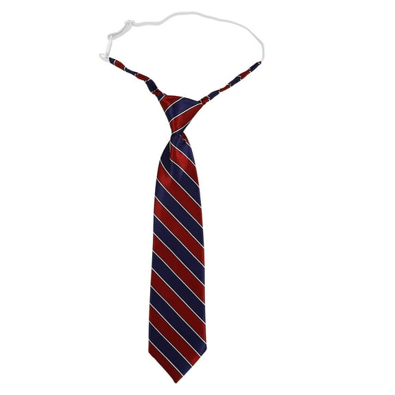 STRANDCHIC Comfortable Polyester Necktie with Elastic Band, Assorted Colors, Perfect for School Uniforms and Formal Wear
