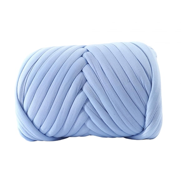 Hilo de lana grueso para tejer a crochet, tejido de ganchillo, hilo suave para tejer a mano Azul claro