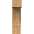 thumbnail image 2 of Ekena Millwork 7 1/2"W x 20"D x 28"H Thorton Block Smooth Bracket w/ Offset Brace, Western Red Cedar, 2 of 25