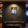 thumbnail image 5 of Doug Gilmour Toronto Feuilles d'Érable Encadrées Toile Guerrier Ensanglanté, 5 of 5