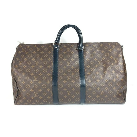 Pre-Owned LOUIS VUITTON M56714 Monogram Macassar Keepall Bandouliere 55 Travel Bag,... (Good)