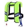 thumbnail image 4 of Inflatable Life Vest, Inflatable Life Jacket, 18 in Adjustable Straps, Quick Release Buckle, Adult Life Vest, No Cylinder Included, Neon Green, 1 Pc, 4 of 6