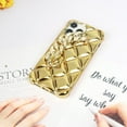 thumbnail image 3 of Compatible with iPhone 14 Pro Glossy Case with Bling Diamond Bracelet Rhinestone Crystal Shiny Chain Glitter Luxury Fashion Protection Shockproof Case for Women Girls-Gold, 3 of 5