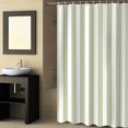 thumbnail image 2 of Fabric Shower Curtain, Sage Green and White Striped Geometric Bathroom Curtain with 12 Hooks Waterproof No Bad Odor Machine Washable Bath Curtains for Bathroom, Spa Room, 72"x78", 2 of 6