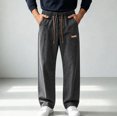 thumbnail image 5 of MYAOYI Mens Comfort Fit Jeans Drawstring Loose Denim Trousers, 5 of 7