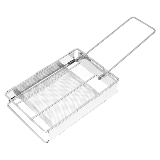 Weiweiguan 1PC Stainless Steel Toast Grill Small Barbecue Rack Compact Roast Sausage Rack