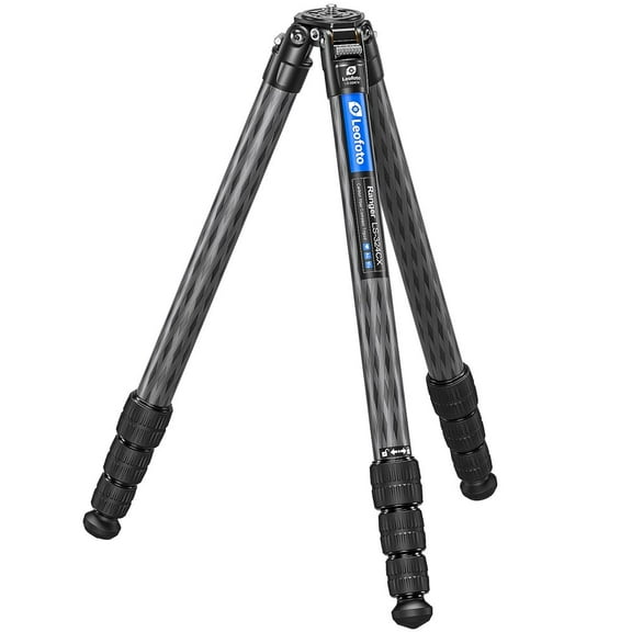 Leofoto LS-324CX Ranger Carbon Fiber Tripod with DC-282C Add-On Column, 10x Carbon Fiber Tubes, 33 lbs Load Capacity, CNC Aluminum Parts (LS-324CX)