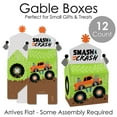 thumbnail image 6 of Big Dot of Happiness Smash and Crash - Monster Truck - Treat Box Party Favors - Boy Birthday Party Goodie Gable Boxes - Set of 12, 6 of 8