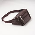 thumbnail image 6 of Men Women PU Waist Belt Bag Slim Purse Hip Pouch Hiking Camping Outdoors Travel Stylish Fanny Pack, 6 of 10