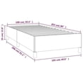 thumbnail image 4 of Bowery Hill Contemporary Twin XL Engineered Wood Bed Frame in Light Gray, 4 of 6