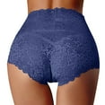 thumbnail image 1 of Ketyyh-chn99 Culottes pour Femmes Taille Haute sous-Vêtements pour Femmes Bikini Bleu Foncé,L, 1 of 3