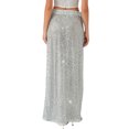 thumbnail image 4 of SLADYGLO Women Sequins Decorative High Waist Sexy Maxi Skirt, 4 of 7