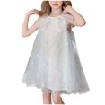 thumbnail image 2 of Tulle-Dresses for Girls Size 3-14 Teens Kids Cute Sleeveless Doll-Collared Solid Color Pullover Loose Comfort Babydoll Dress, 2 of 5