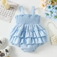 thumbnail image 3 of Lujianch Girls Sleeveless Bowknot Romper Embroider Bodysuits Girls Romper Outfits Size 6-12 Months, 3 of 3
