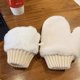 thumbnail image 3 of Guantes de mujer de invierno de terciopelo gruesos y cálidos, bonitos, para estudiantes, para montar a caballo, a prueba de viento, 3 of 3