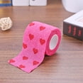 thumbnail image 5 of Rose Red Heart Rolls Bandages Practical Elastic Wound Tapes Cohesive Bandage, Medical Wrap, Elastic Bandage Wrap, Bandage Tape for Pets Animal (M), 5 of 7