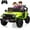 Green, variant on Geetinfly 24V 4WD 2 Seater Ride On Car for Big Kids with Remote Control, Adjustable Footwell, Electric Vehicle, 3 Speeds, LED Lights, Bluetooth - Red