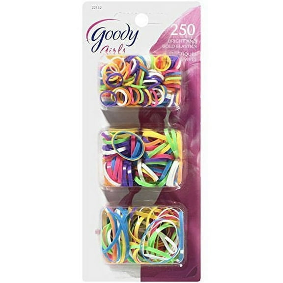 Goody Girls Bright And Bold Elastics 250 Count (2-Pack)