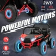 thumbnail image 3 of 24V 2-Seater Kids Ride on UTV Car with Remote Control(Red), 3 of 8