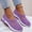 J-Purple, variant on Air Cushion Slip-on Orthopedic Shoes for Women Casual Summer Diabetic Walking Shoes with Casual Womens Shoes Wide Arch Support Knit Casual Shoes Womens Casual Boots Comfort Outdoor Walking