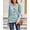 Blue, variant on Women's Long Sleeve Cable Knit Sweater Open Front Cardigan Button Loose Outerwear
