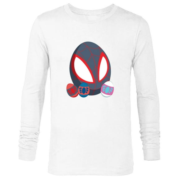 Marvel Spider-Man Miles Morales & Friends Toony Easter Eggs - Long Sleeve T-Shirt for Men - Customized-White