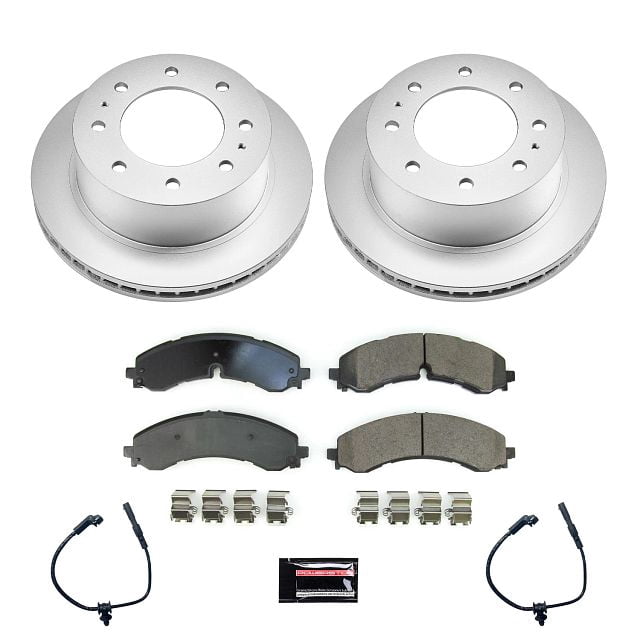 PowerStop Rear Geomet Coated Brake Rotor and Pad Kit Fits: CHEVROLET GMC Select Models CRK8713