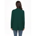 thumbnail image 5 of JWD Womens Casual Lightweight with Pocketes Long Sleeve Open Front Cardigan Dark Green-S, 5 of 6