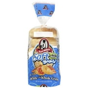 Angle View: Aunt Millie's White Soft Bagels with Whole Grain, 6ct