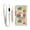 Colorful Line Doodle Squares, variant on JIALIOU Nylon Trifold Card Wallet with ID Window Zipper Pocket for Men Women Teen Circle and Dot Doodle