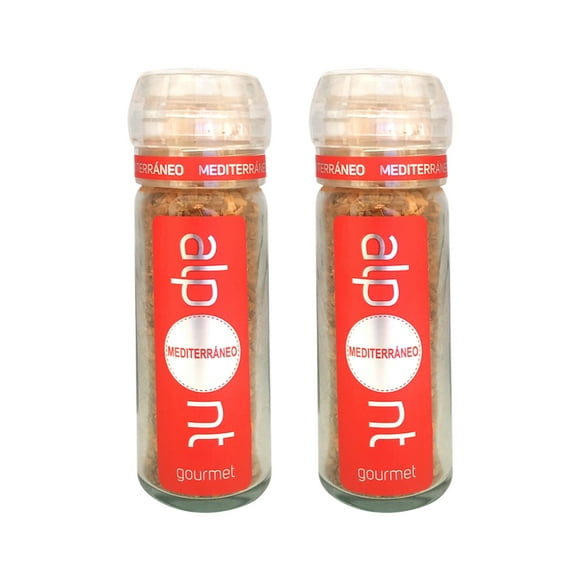 ALPONT GOURMET Molinillo Mediterráneo 55g 2 Piezas