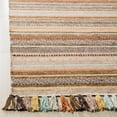 thumbnail image 5 of SAFAVIEH Montauk Lorenzo Striped Cotton Area Rug, Brown/Multi, 6' x 6' Square, 5 of 8
