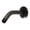 Black, variant on Kingston Brass K150K0 Trimscape 6-Inch Shower Arm with Round Flange in Matte Black