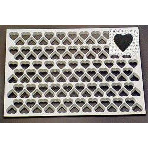 Thermo Cookie Cutting Sheet 1-3/8" Heart 116/Sheet